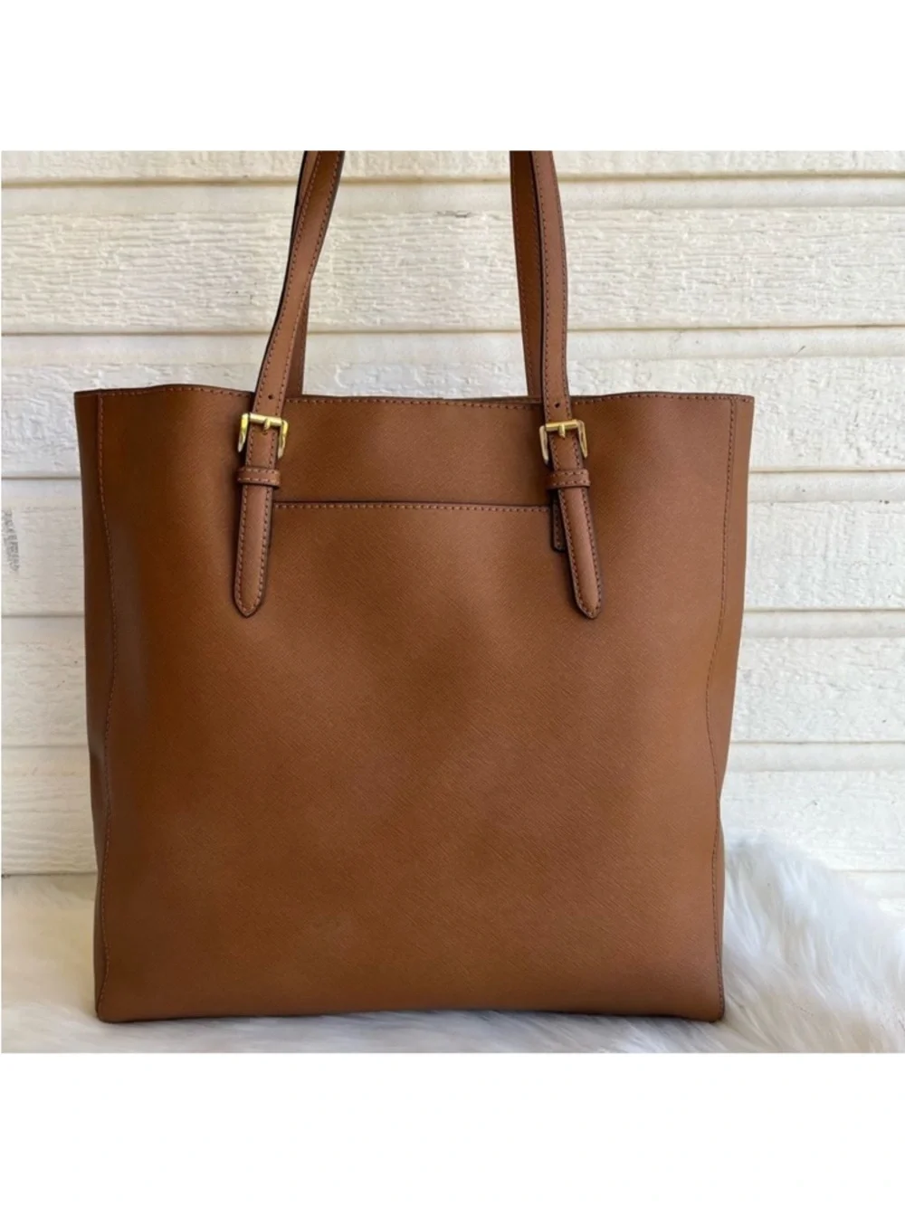 MICHAEL KORS Acorn Jet Set North South Laptop Work Tote Selma Raven - Picture 5 of 12